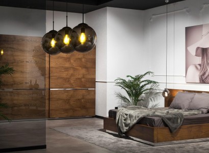 Schlafzimmer Set Комплект Гардеробная Шкаф Прикроватные Тумбочки Кровать 4 предмета